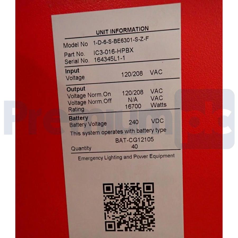 Used Myers EPS IC3-016-HPBX Illuminator CIII Inverter 3Ph 16.7kW 1-D-6-S-BE6301-S-Z-F