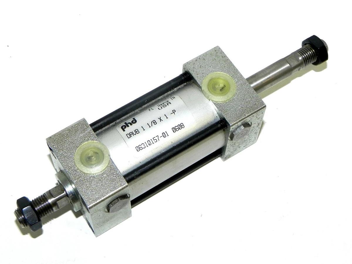 Used PHD DAVB 1 1/8 X 1-P CYLINDER DAVB118X1P, 06310157-01