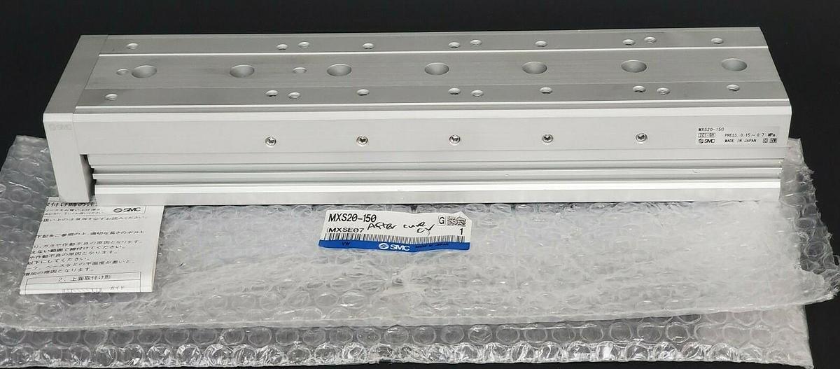 Used NEW SMC MXS20-150 AIR SLIDE TABLE CYLINDER MXS20150, 0.15~0.7MPa