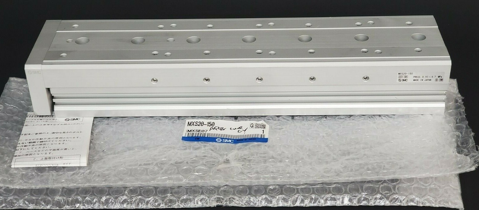 Used NEW SMC MXS20-150 AIR SLIDE TABLE CYLINDER MXS20150, 0.15~0.7MPa