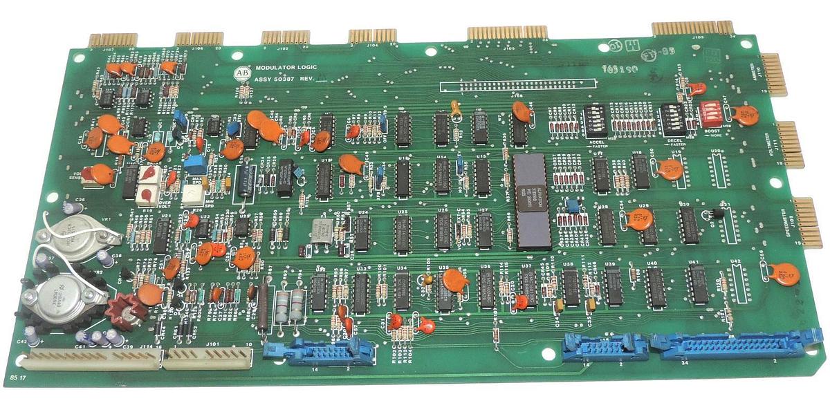 Used ALLEN BRADLEY 50387 MODULATOR LOGIC BOARD 118387