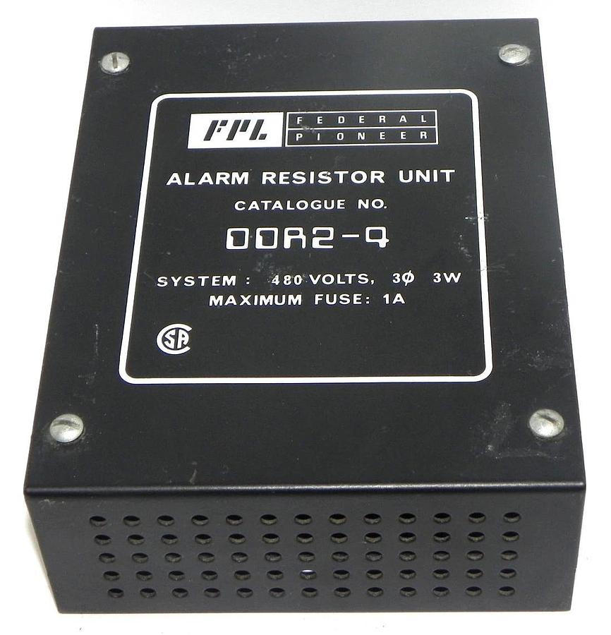 NEW FEDERAL PIONEER DDR2-4 ALARM RESISTOR UNIT 480V, 3W, MAXIMUM FUSE: 1A, DDR24