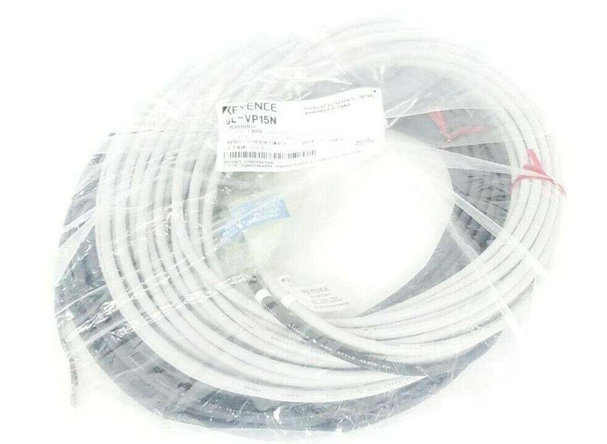 Used NEW KEYENCE SL-VP15N MAIN UNIT CONNECTION CABLE SLVP15N, 15M