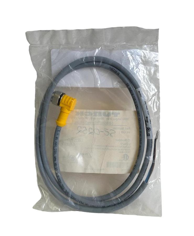 Used NEW TURCK WK 4.4T-1 / WK44T1 M12 EURO CORDSET 1M SINGLE-ENDED U2429