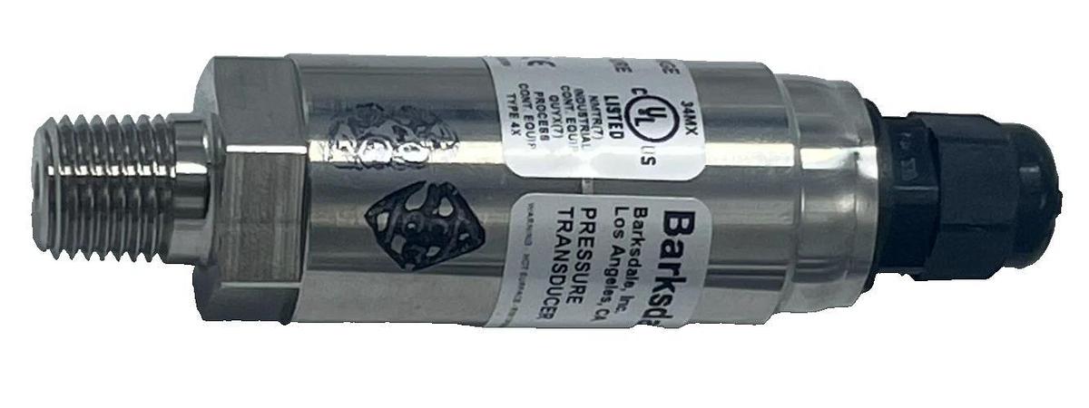 Barksdale BT5-H3-06G-P-S161U Pressure Transducer 4-20mA 0-200 PSI New Surplus