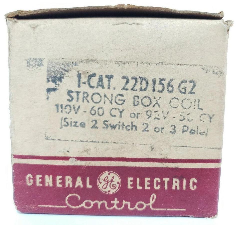 NIB GENERAL ELECTRIC 22D156G2 COIL 92/110 VAC 50/60 HZ