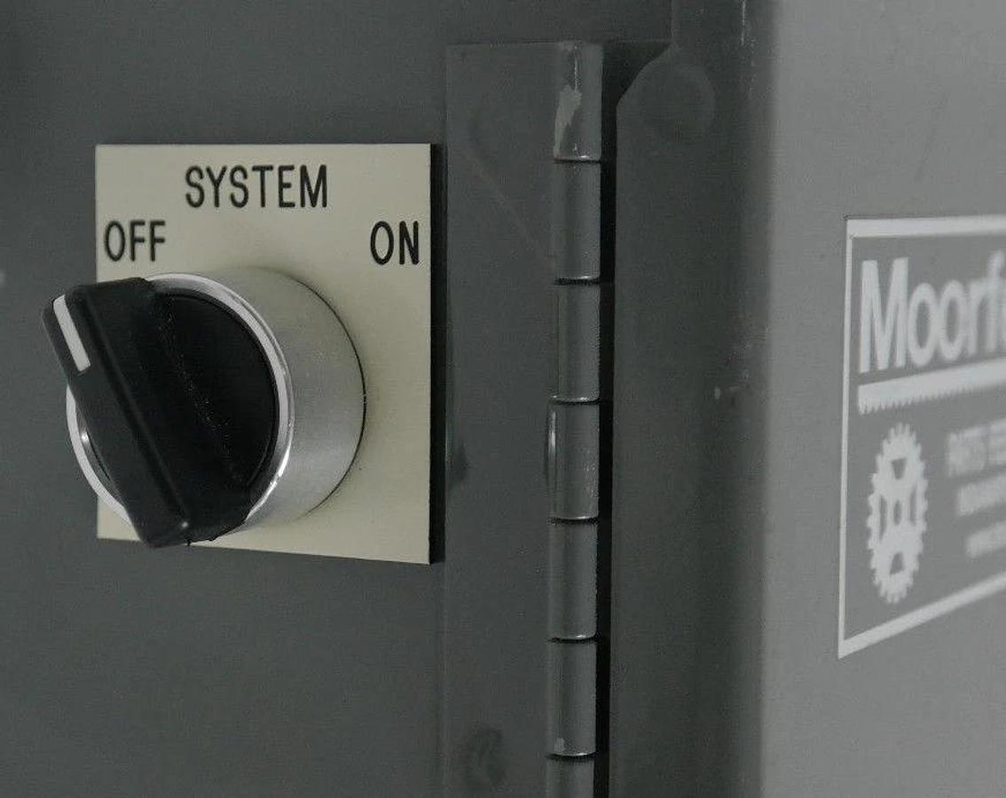 Used MOORFEED CORP. 441026 CONTROL PANEL A-1008CH ENCLOSURE
