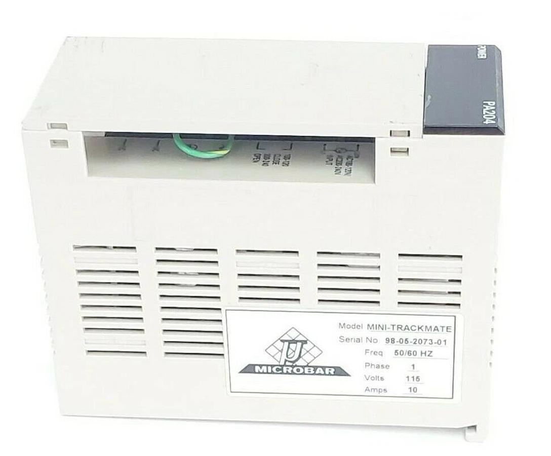 Used OMRON / MICROBAR C200HW-PA204 POWER SUPPLY MINI-TRACKMATE 1PH 115V 10A