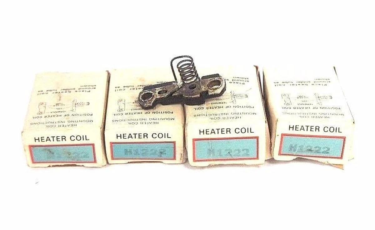LOT OF 4 NIB CUTLER HAMMER H1222 HEATER COILS
