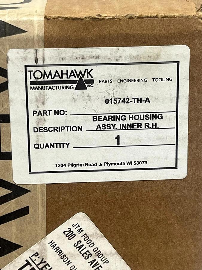 Tomahawk 015742-TH-A Bearing Housing Assembly Inner R.H. TH-15742, NSMP