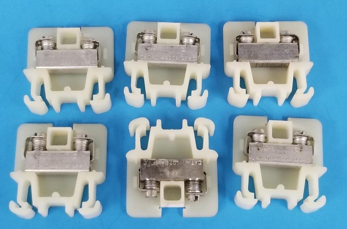 Used LOT OF 6 ALLEN BRADLEY 1492-CA1 TERMINAL BLOCKS SER. C, 1492CA1