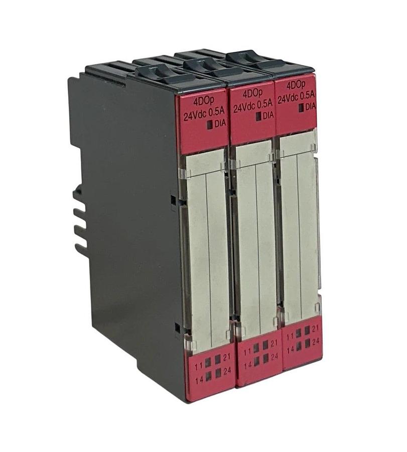 Used 3 TURCK BL20-4DO-24VDC-0.5A-P / 6827023 DIGITAL OUTPUT MODULES 24VDC 4DOp USNP