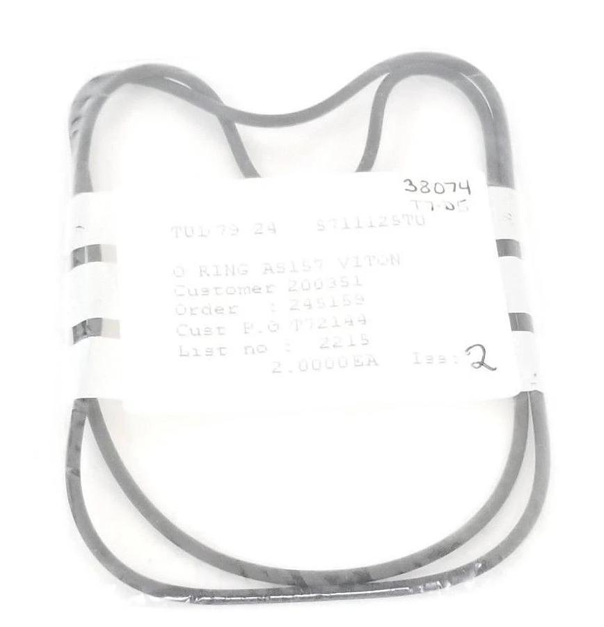 LOT OF 2 NEW WATERS 5711125TU O-RING AS157 VITON TU1/79 24