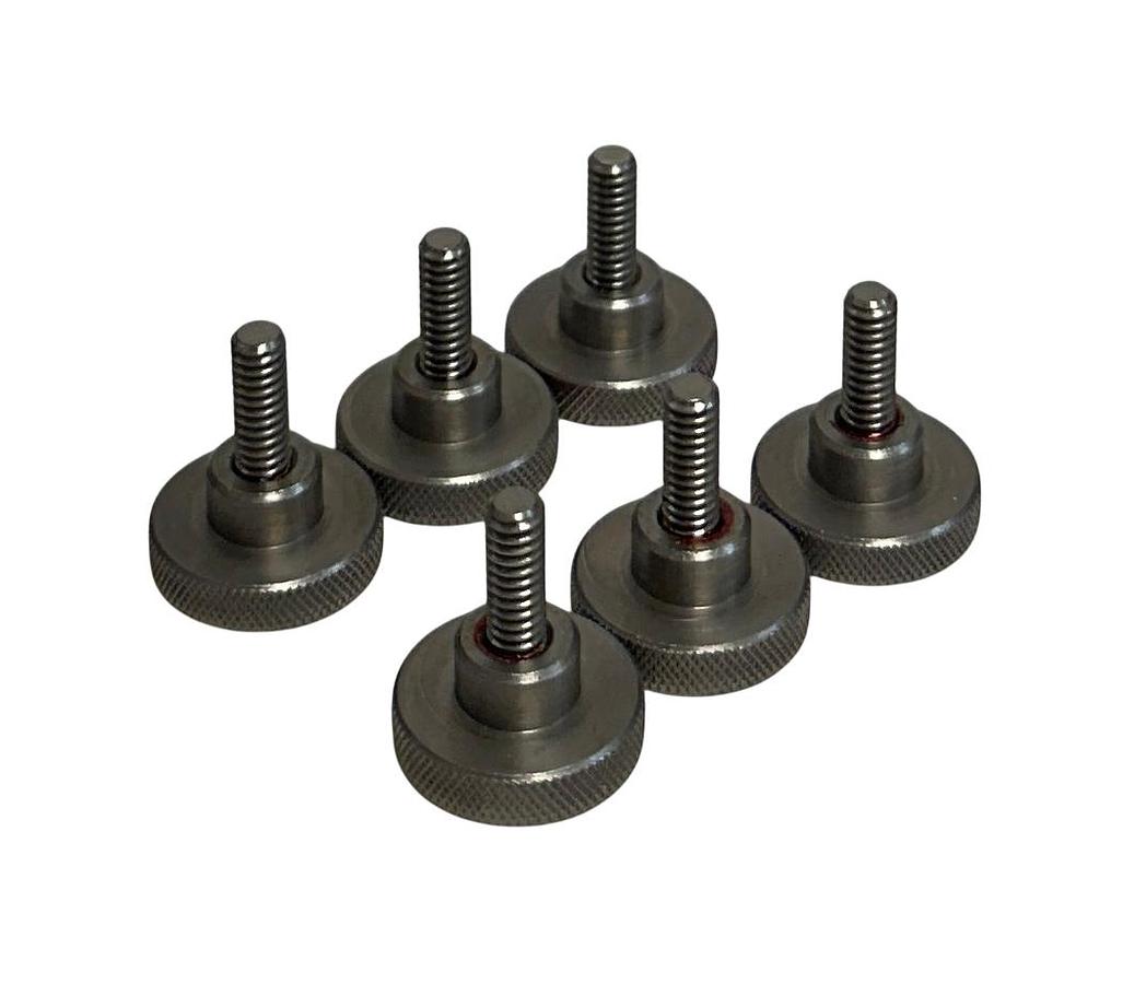 Used 6 TRIANGLE 05-B-08-A4 / A67791 / 105017359 OEM KNOBS 1/4-20x0.62 SS NSNP