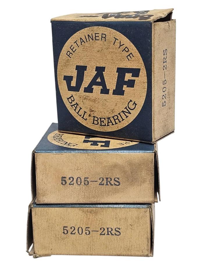 LOT OF 3 NIB JAF 5205-2RS RADIAL DEEP GROOVE BALL BEARINGS 52052RS