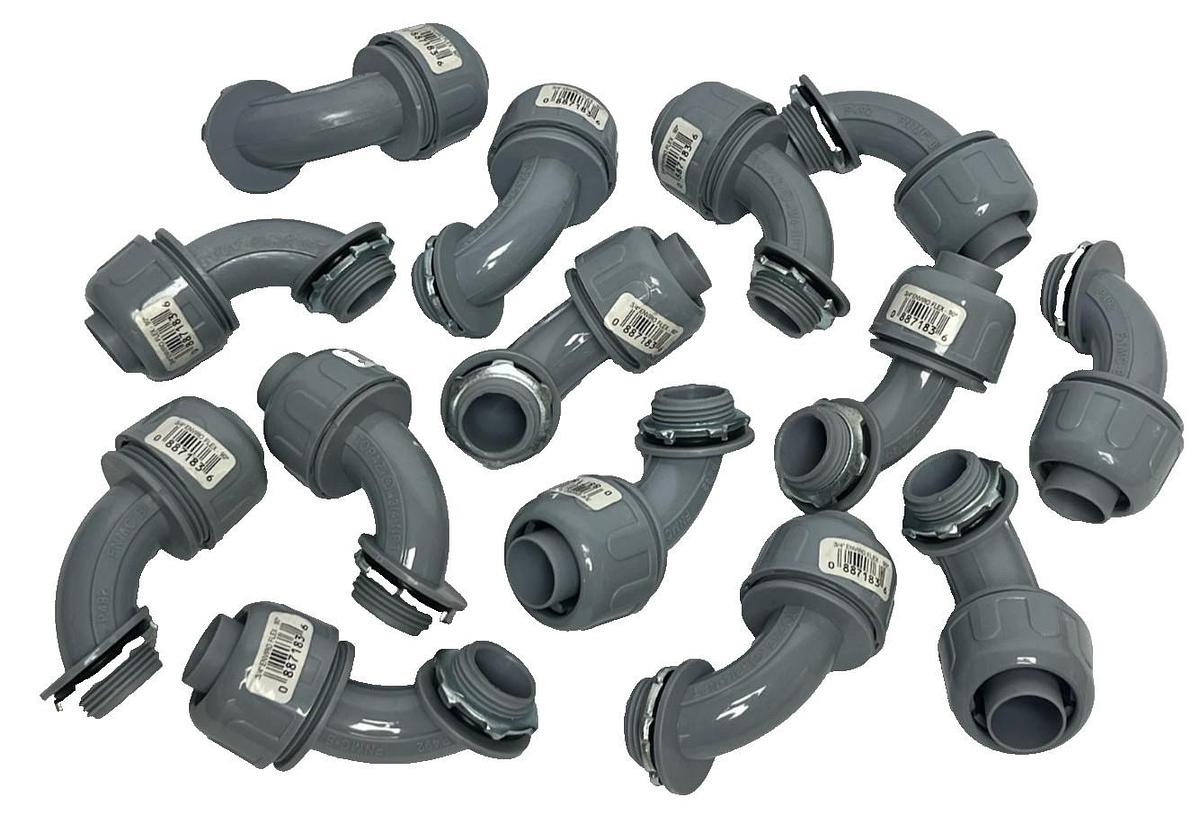 Lot of 14 Topaz P492B 3/4" 90 Deg. EnviroFlex Non-Metallic Liquidtight Connector