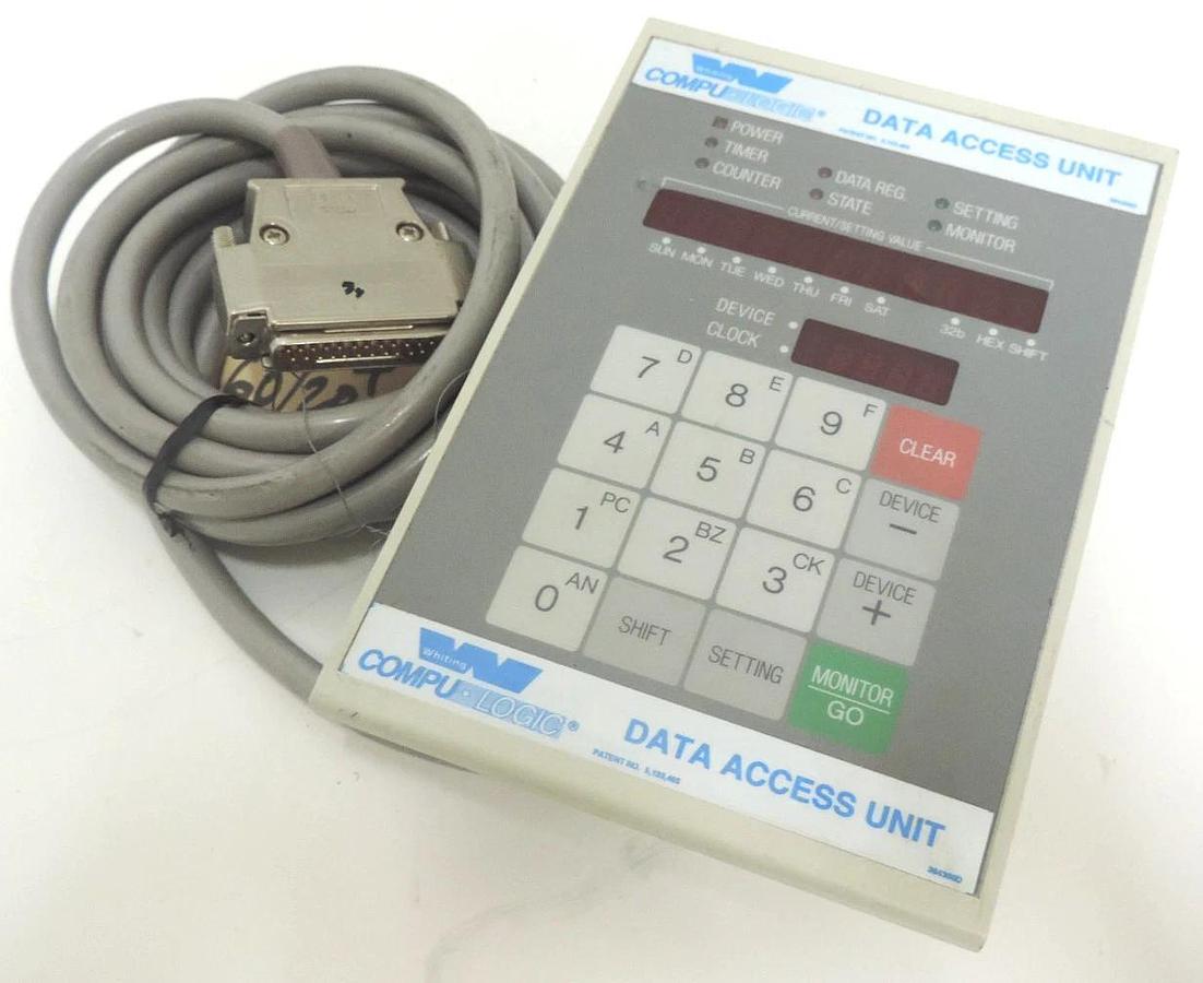 Used WHITING COMPULOGIC 384300D DATA ACCESS UNIT BRIDGE CRANE ELECTRIC MOTOR CONTROL