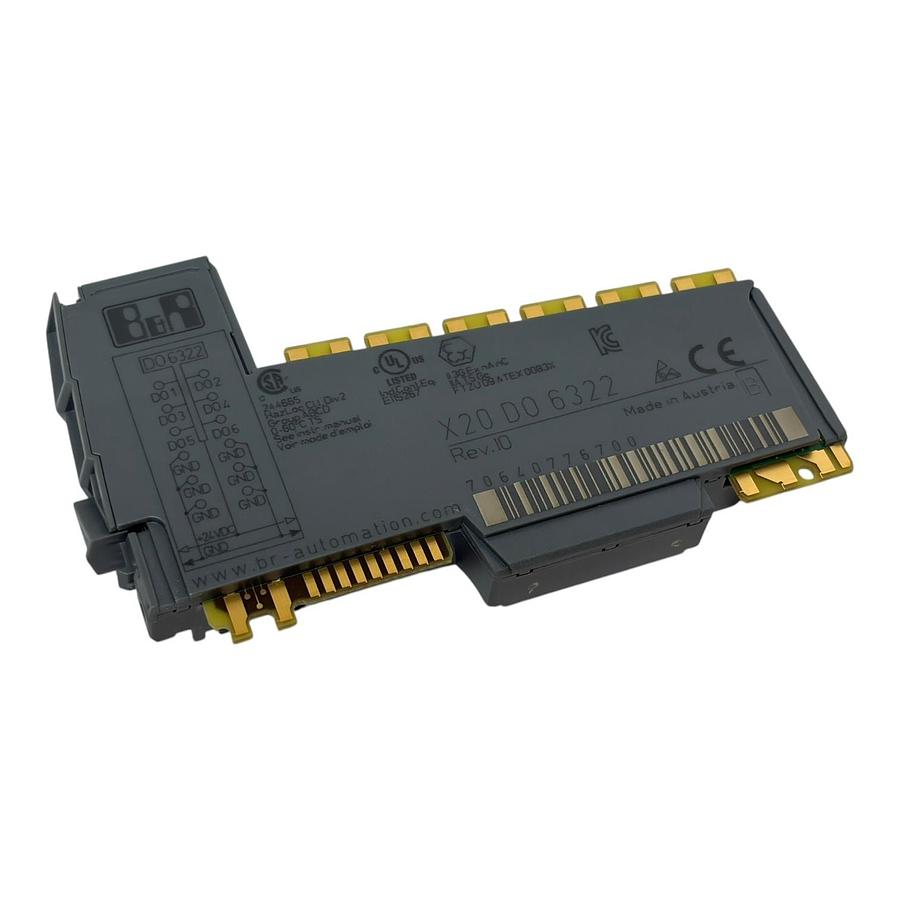 Used B&R Automation X20DO6322 Digital Output Module Rev I0 X20 DO 6322 New Surplus
