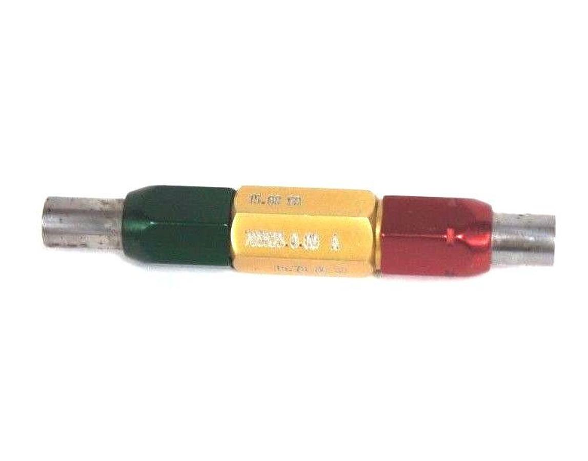 Used DELTRONIC PLUG GAGE GO 15.68MM NO GO 15.78MM 705525.0.00 A