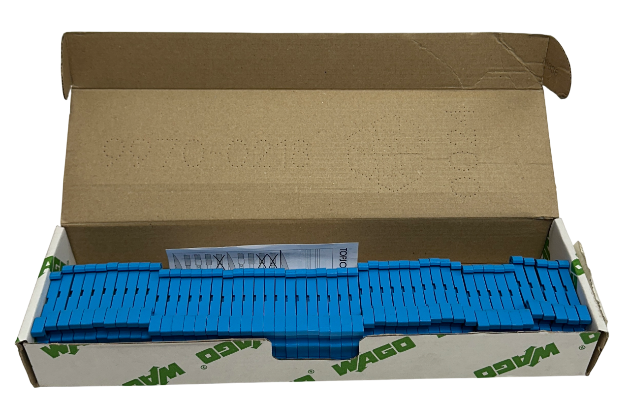 Used 50 WAGO 2004-1204 / 20041204 TOPJOB S 2-CONDUCTOR THROUGH TERMINAL BLOCKS NSMP