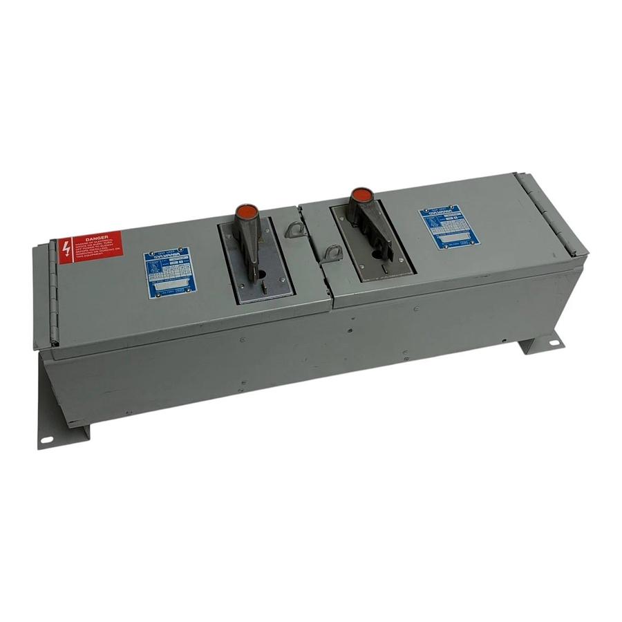 Used Sylvania QSFT353R QSF Unit Busway Plug Disconnect Switch 30A 480V 600V 3P Dual