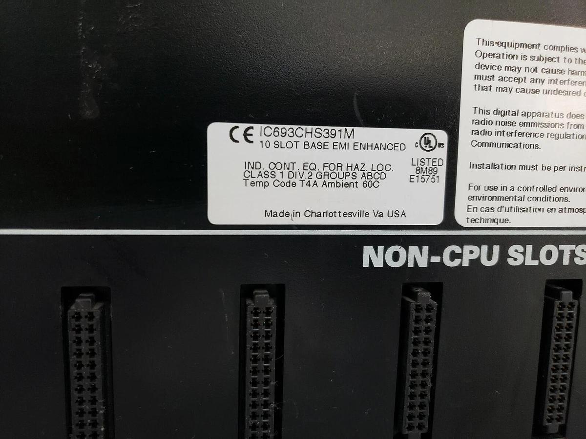 Used GE FANUC IC693CHS391M IC693CHS391M CPU MODULE BASE 10-SLOT EMI ENHANCED