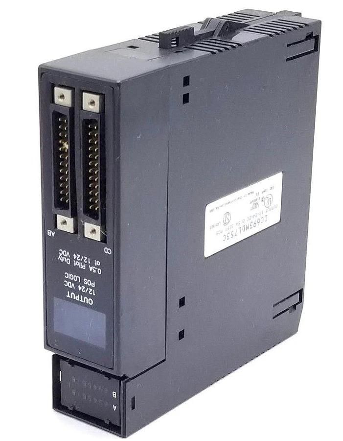 Used GE FANUC IC693MDL753C OUTPUT MODULE 12/24 VDC, 0.5A, 32 PT POS
