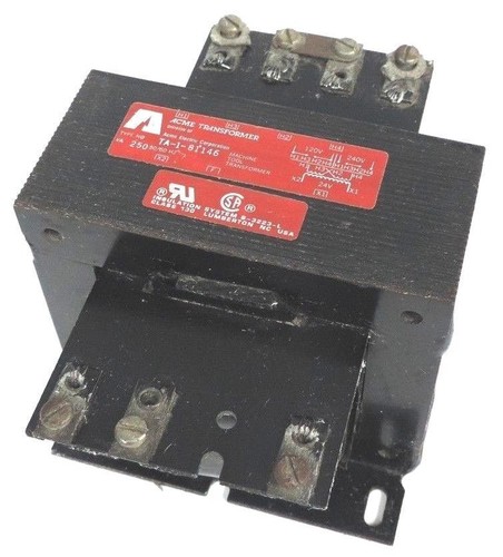 Used ACME ELECTRIC TA-1-81146 TRANSFORMER 250VAC 50/60HZ TA181146