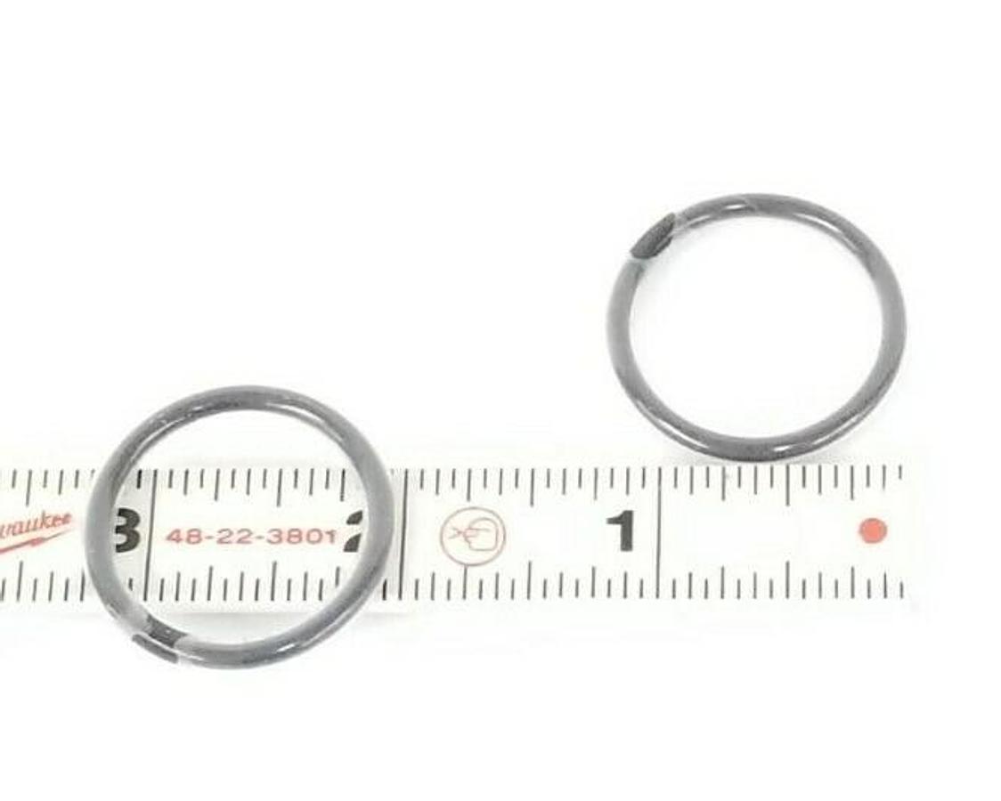 Used LOT OF 2 NEW WATERS 5711996 BLACK VITON O-RINGS BS214 P.T.F.E. ENCAP