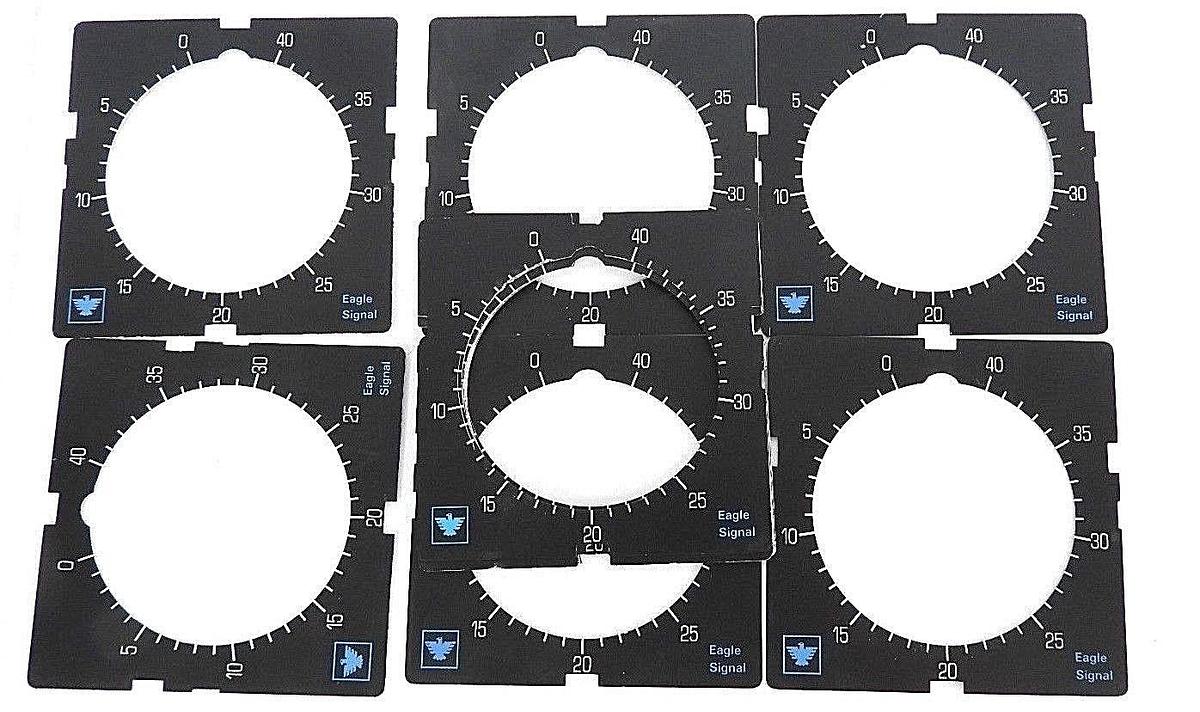 LOT OF 11 NEW EAGLE SIGNAL PAN1057 DIAL PLATES HZ172