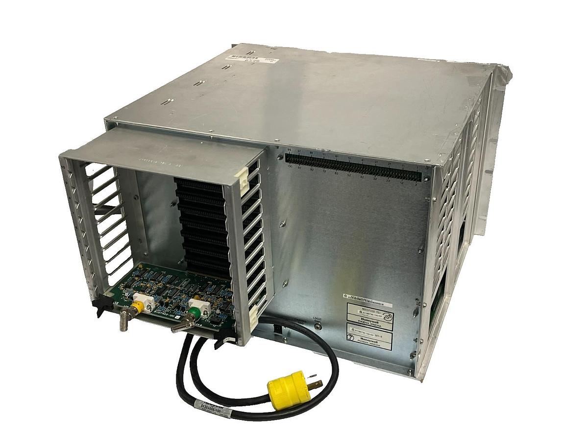Used HONEYWELL 51196736-100-RP 10-Slot Chassis Assy w/ PSU, Fan, Processor & Adapter