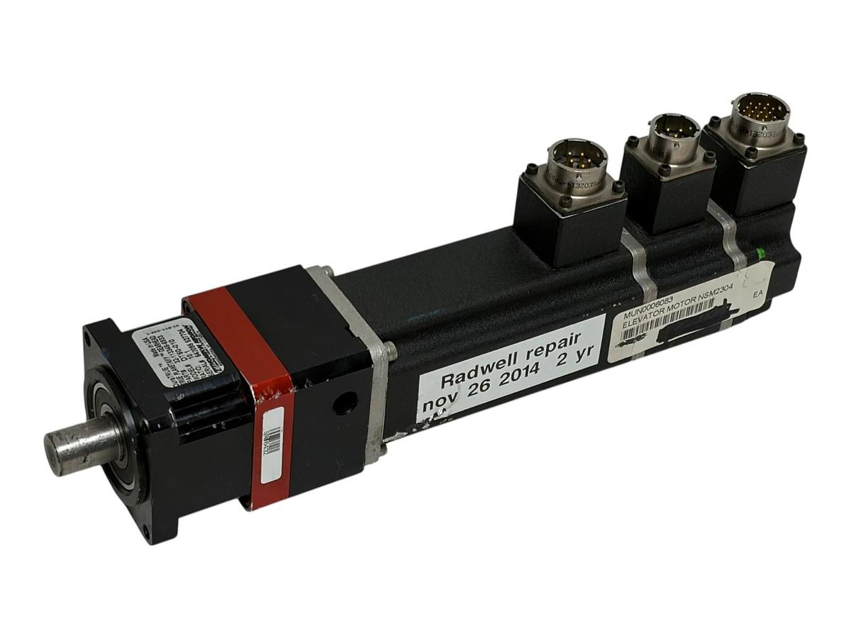 Used Giddings & Lewis NSM2304 B24 Servo Motor with Micron DT60-010 Gearbox 10:1
