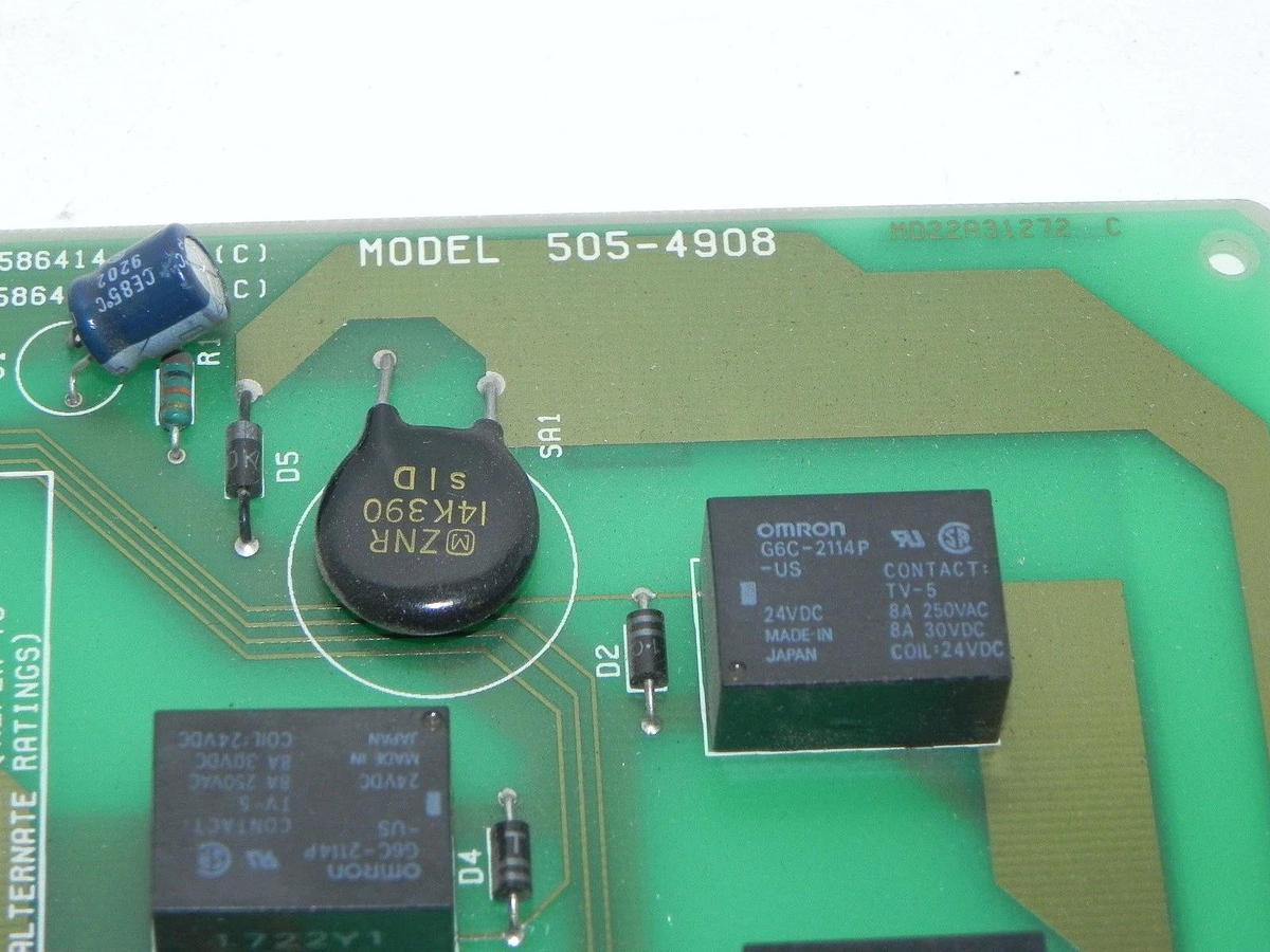 Used SIEMENS TEXAS INSTRUMENTS 505-4908 MODULE RELAY OUTPUT 20-250VAC 24VDC