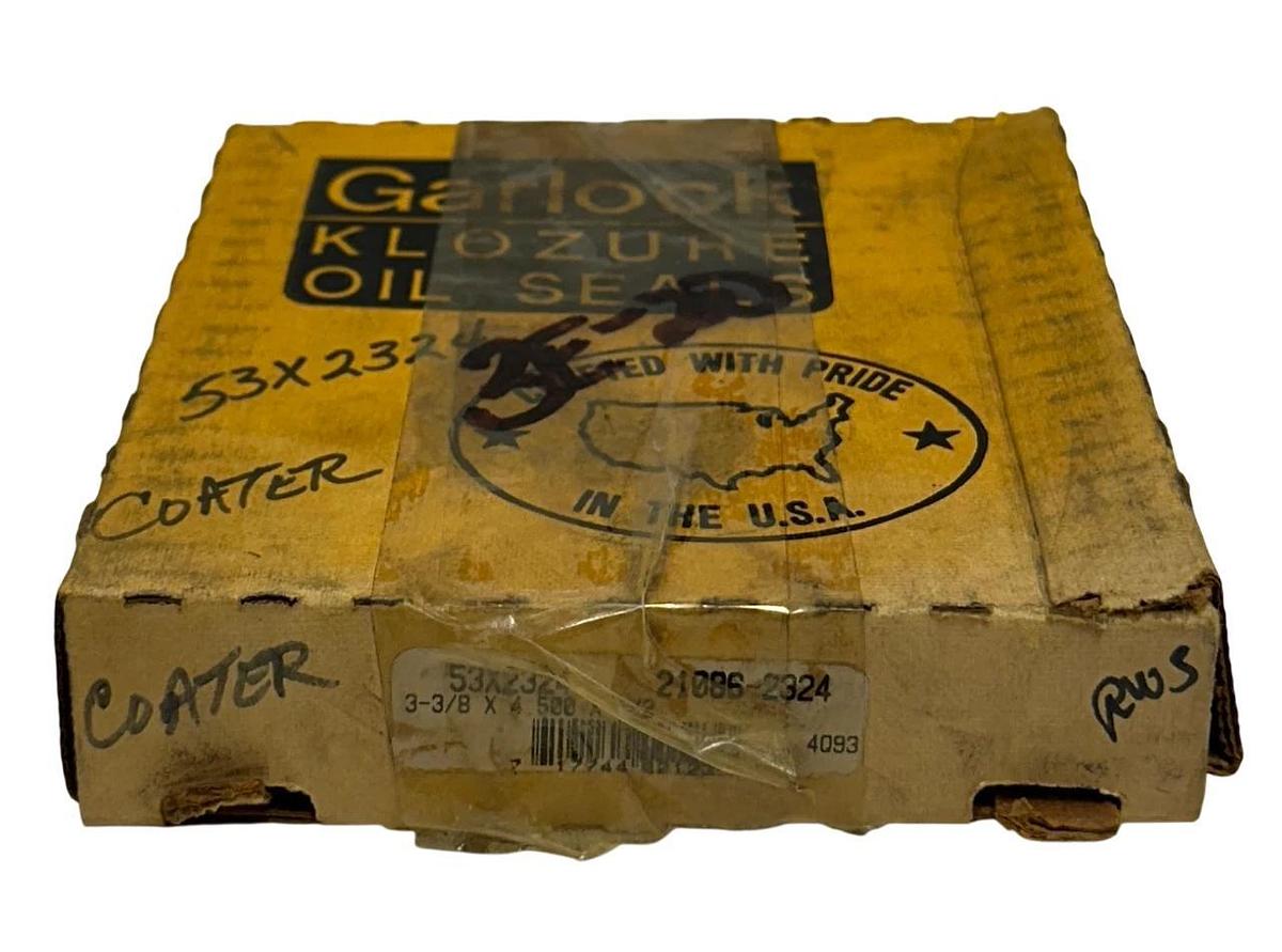 GARLOCK 21086-2324 / 53X2324 MODEL 53 OIL SEAL 3-3/8 X 4.500 X 1/2 NSMP