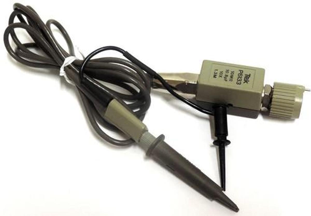 Used NEW TEKTRONIX TEK P6133 10M OHM 10.8 pF 10X 1.3M OSCILLOSCOPE PROBE W/ GRABBERS