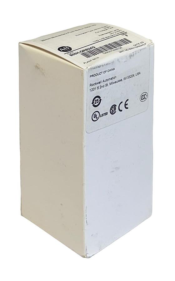 Used ALLEN BRADLEY 800H-QRB24G /F 30mm MOMENTARY PUSH BUTTON 800H PB GREEN NSFS