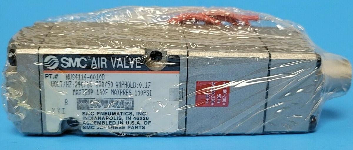 Used NEW SMC VS4114-0010D AIR VALVE 240/220V 60/50HZ 0.17A