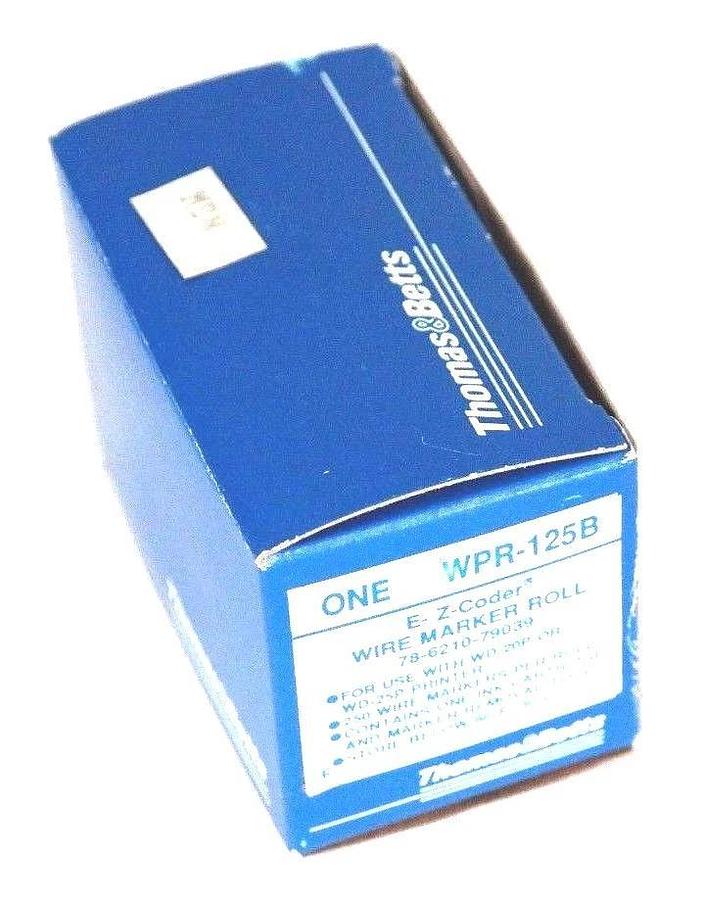 Used NIB THOMAS & BETTS WPR-125B WIRE MARKER ROLL 78-6210-79039