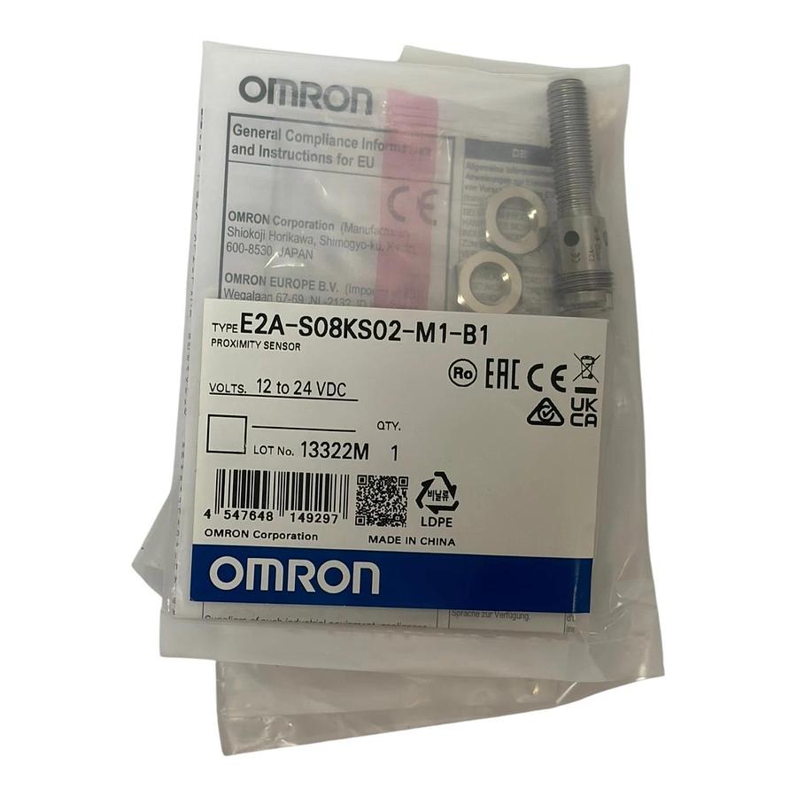 Used Omron E2A-S08KS02-M1-B1 Inductive Proximity Sensor M8 PNP NO New Sealed