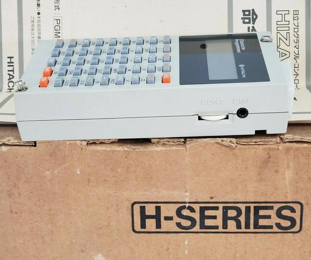 Used HITACHI PGM-CHH 34AEC CHARACTER PROGRAMMER H-SERIES CMT I/F CHARACTER LCD NIB