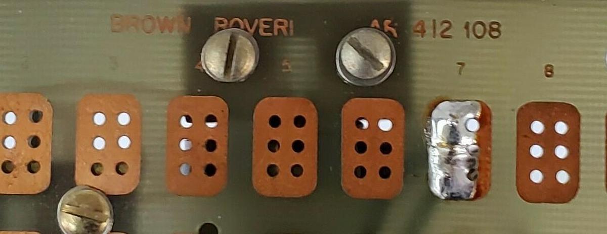 Used NEW BROWN BOVERI XZ 921a-E CIRCUIT BOARD, NR. B 1527840, A03B06, TYP XZ921AE