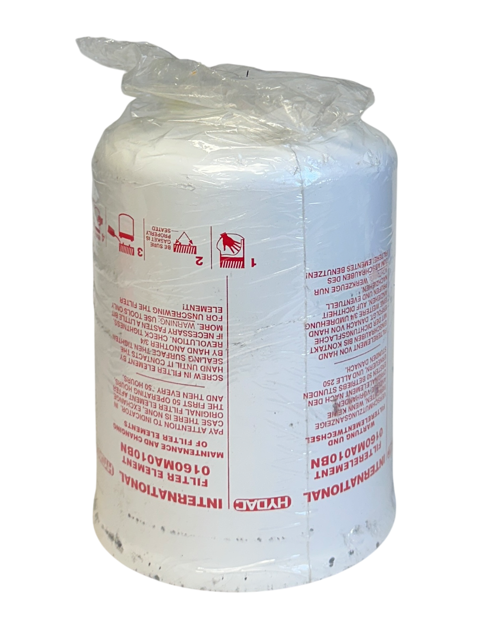 Used HYDAC INTERNATIONAL 0160MA010BN HYDRAULIC FILTER ELEMENT 10-MICRON OEM NSNP