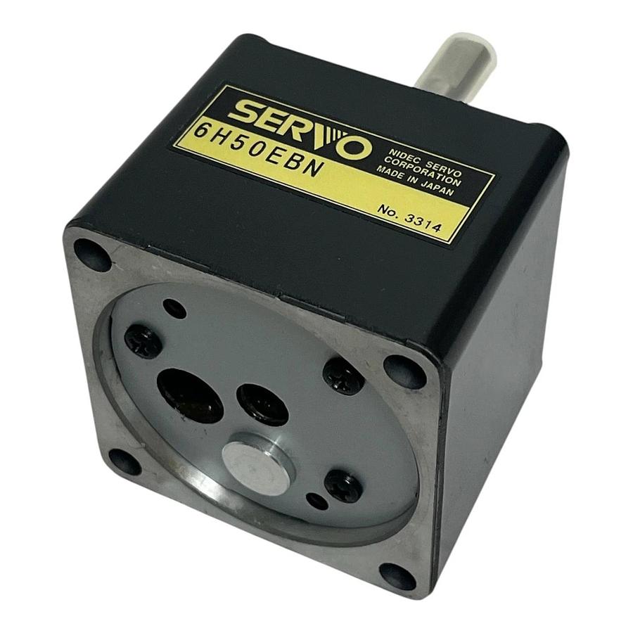 Nidec Servo Corp 6H50EBN Gear Head No. 3314 with Mounting Hardware