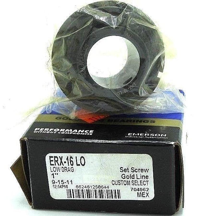 Used NIB SEALMASTER ERX-16LO LOW DRAG 1'' SET SCREW GOLD LINE BEARING ERX16LO