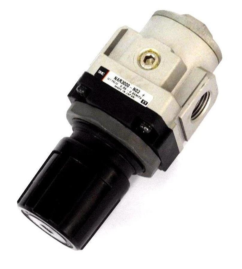 Used SMC NAR3000-N03 PRESSURE REGULATOR W/O GAUGE NAR3000N03
