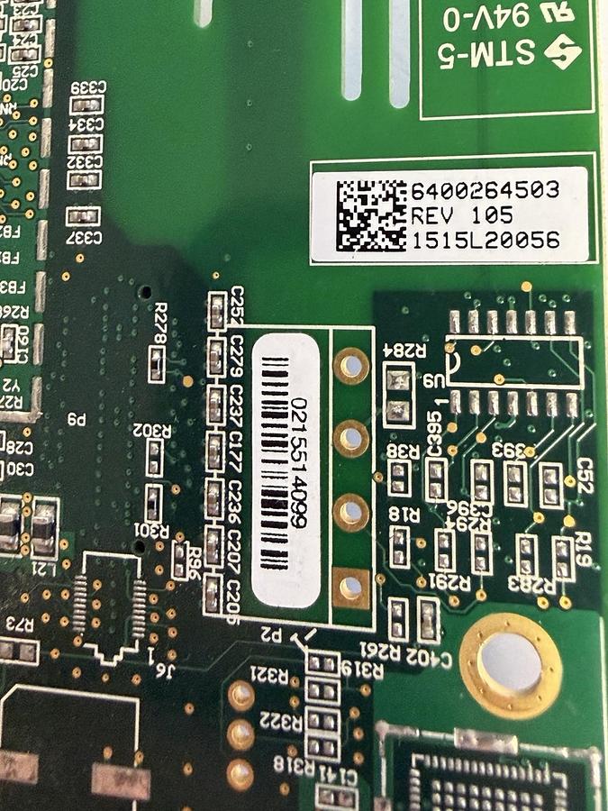 Used TRANE 6400264503 REV. 105 CONTROL BOARD 1515L20056