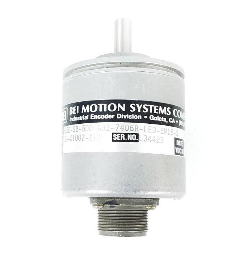Used NEW BEI MOTION H25E-SB-500-ABZ-7406R-LED-EM16-S ENCODER 924-01002-212 15VDC IN