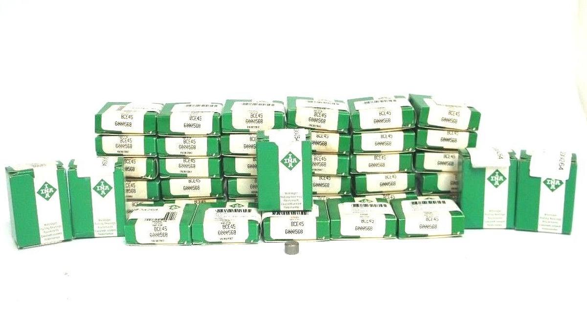 Used LOT OF 40 NIB INA BCE45 DRAWN CUP NEEDLE ROLLER BEARINGS 1/4" BORE