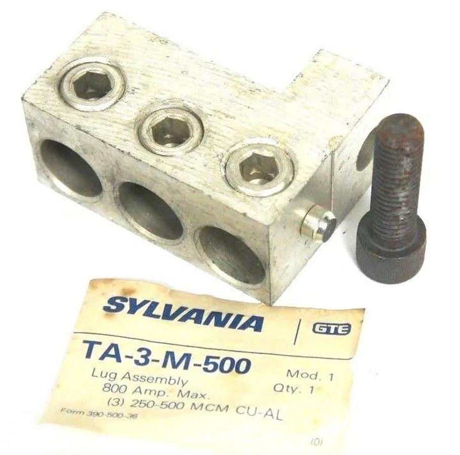 NEW SYLVANIA TA-3-M-500 LUG ASSEMBLY 800 AMP MAX TA3M500