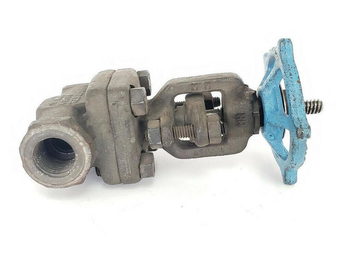 Used VELAN S-2054B-02TY GATE VALVE, SIZE 1/2", CLASS 900, 1975 PSIG, S2054B02TY